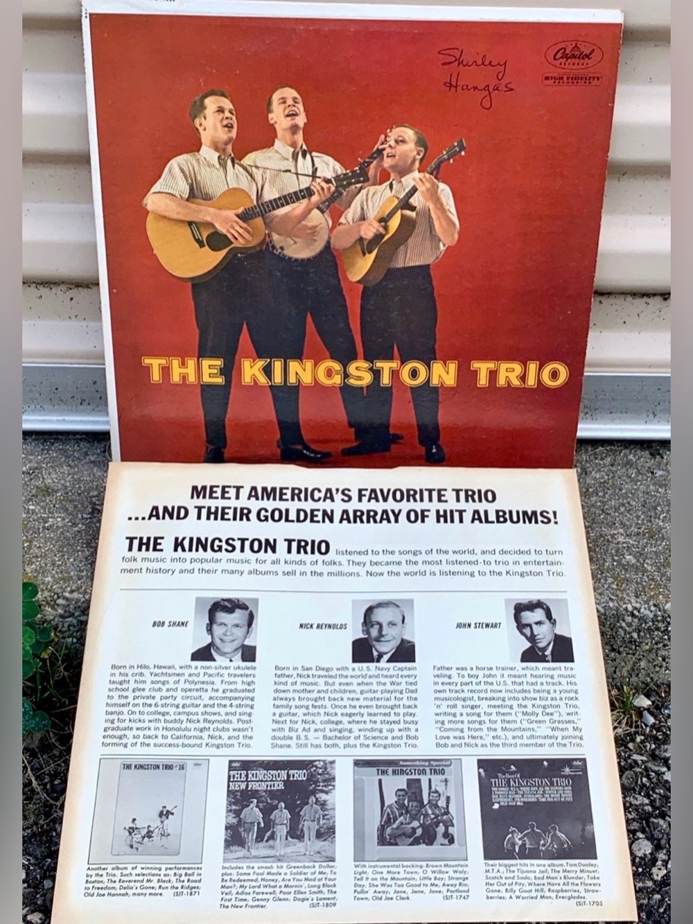 1958 Vintage The Kingston Trio Self Titled Debut Vinyl Record Album LP